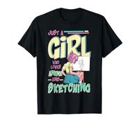 Artiste Anime Girl Esthétique Kawaii Sketch Book Art T-Shirt