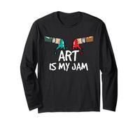 Artiste Art is My Jam Peinture Créative Banderole Citation Manche Longue