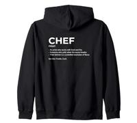 Artiste Chef Qui Travaille avec de la Nourriture et de l'humour de Cuisine au feu Sweat à Capuche