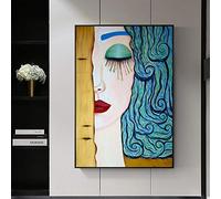 Artiste classique Gustav Klimt larme peinture à l'huile sur toile Art mural Portrait abstrait affiche imprime photos murales salon 60x80 cm sans cadre