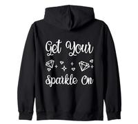 Artiste De Peinture De Diamant Get Your Sparkle On Diamond Sweat à Capuche
