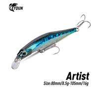 Artiste FR Silence coulant méné leurres de pêche 80mm 105mm Jerkbaits bonne Action Wobblers haute qualité appâts durs bar de mer 06