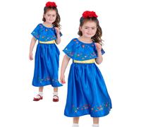 Artiste Frida Kahlo Déguisement Enfants Espagnol Costume Filles