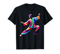 Artiste Martial D'arts Martiaux Chinois De Tai Chi Pop Art T-Shirt