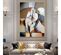 Artiste Picasso œuvres célèbres œuvres d'art abstraites femme de rêve peintures sur toile tableau mural vintage pour salon décoration de la maison 80x105 cm/31x41 in avec cadre doré Prêt à accrocher