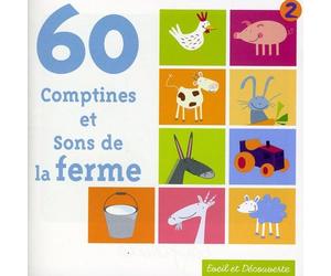 Artistes Divers - 60 Comptines et sons de la ferme (inclus un t dans le boitier de 28 à 32 pages)