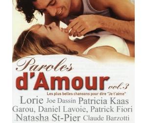 Artistes Divers - Paroles d'amour Vol. 3