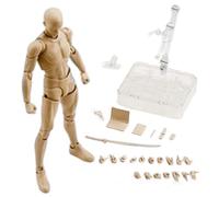 Artistes Mannequin Art Mannequin Figurines Fournitures Outils de Dessin | Figurines d'action Posables Couleur de Peau PVC Corps Figurine d'action Vierge avec Accessoires DIY Modèle Dessin à Col