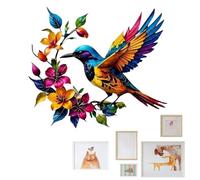Artistic Bird Decor, Floral Background Wall Accent, Handmade Sculpture with Compact Structure, Rustic Metal Ornament Piece, Farmhouse Hanging with Vintage Design, Interior Decoration for Dining Room
