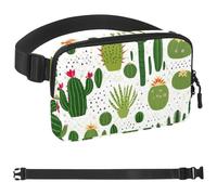Artistic Cactus-576 Sac banane unisexe de style : sac banane tendance, sac à bandoulière sport fin et tendance pour jogging, randonnée, randonneur, femme, homme, multicolore, 4 x 23 x 15 cm,