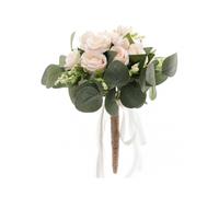 Artistic Charm, Bridesmaid Bouquet Set with Real Touch Silk Flowers, Perfect for Vintage Parties And Photography, Enhancing Any Space with Elegance