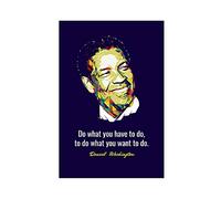 Artistic Color Denzel Washington Poster 3 toiles avec citations de célébrité 50 × 75 cm