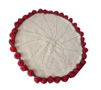 Artistic Crocheted Rose Bouquet Throw Blanket Craft Acrylic 2 In 1 For Home Decors Creative Projects Acrylic Wool Blend Crochet Blanket