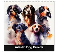 Artistic Dog Breeds (Wall Calendar 2026 12 × 12 Inch) CALVENDO 12 Month Wall Calendar: Discover the true beauty of dogs with Artistic Dog Breeds, an enchanting collection of watercolor paintings that captures the unique personalities and captivating charm of each breed.