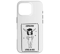 Artistic Drawing Capricorn Loyal as Hell Zodiac Coque pour iPhone 16 Pro