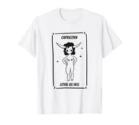 Artistic Drawing Capricorn Loyal as Hell Zodiac T-Shirt