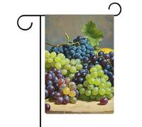 Artistic Fruits Drapeau de jardin double face 30,5 x 45,7 cm, drapeau vertical en lin, drapeaux de maison durables pour les fêtes de fin d'année décoratives en plein air