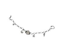 Artistic Heavy Duty Unisexe Montre Pendentif Collier Alliage Construction Clavicule Chaîne Vintage Charm Neckwear Bijoux Sweet and Edgy Alliage Montre Pendentif, blanc, taille unique