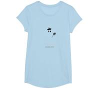 Artistic Phantom : béret Portant Un Spectre avec Palette T-Shirt, Fille, Bleu Céleste, L