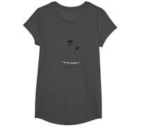 Artistic Phantom : béret Portant Un Spectre avec Palette T-Shirt, Fille, Chiné Foncé, M