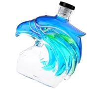 Artistic Seahawk Distributeur de boissons - Carafe en verre multifonction pour la maison, le pub, les cocktails, les fans de sport, les collectionneurs, les alcools, les décanteurs fonctionnels