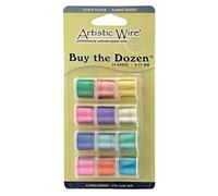 Artistic Wire 24-Gauge Silver Plated Buy-The-Dozen Wire by Beadalon