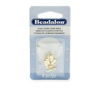 Artistic Wire Beadalon 338A-021 Extrémités de Cordon à Replier Doré