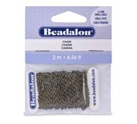 Artistic Wire Beadalon 340R-001 Câble de chaîne 2,3 mm pour la Fabrication de Bijoux, Petit, Laiton Antique