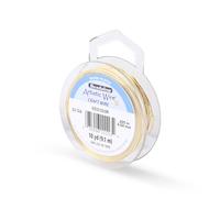 Artistic Wire Fil de cuivre pour travaux manuels Calibre 22 Couleur Doré 9,1 m