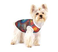 Artistic Wonder Gilet en coton respirant doux et confortable pour chiens et chats Taille M