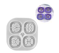 Artistic Zodiacs Pendentif en silicone Outil d'artisanat avec 12 motifs de constellations pour projets créatifs Zodiacs