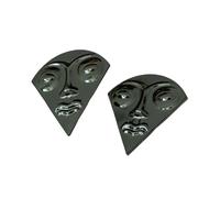 Artistics Boucles d'oreilles en alliage robuste avec visages triangulaires Accessoire pour les passionnées de mode et les femmes tendance portant des clous accrocheurs, taille unique, Comme décrit