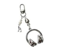 Artistics Porte-clés ergonomique en forme de casque - Accessoire de couleur dégradée - Bijoux tendance pour un usage quotidien - Porte-clés tendance dégradé pour sacs, Argenté., taille unique