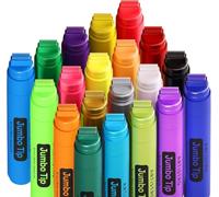 Artistro 20 Acrylic Markers With 15mm Jumbo Felt Tip for Rock, Wood, Canvas, Ceramic, Glass - Paint for Murals, Posters, Art Journals, Tagging and Calligraphy