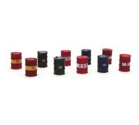 ARTITEC 387.221 - Barils De Diverses Compagnies Pétrolières En Métal HO 1:87