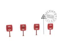 Artitec 387.493 - 1:87 H0 - Lot De 4 Garde-Corps De Jetée + Panneau D’