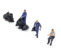 ARTITEC 5870020- Set Trois Caractères Boueur Avec Accessoires Ho 1:87