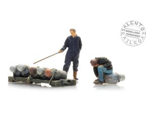 Artitec 5870056 Ensemble De 2 Personnages Avec Bouteilles Échelle 1:87 H0
