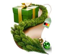 ArtiTree Guirlande de Noël en Sapin Artificiel 100% PE 270 cm | Guirlande de sapin réaliste et flexible avec aiguilles moulées 100% PE