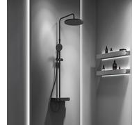 Artiviana Sorpresa PUSH Colonne de douche avec mitigeur thermostatique pour 2 sorties, avec tablette, R0130EA5NE,