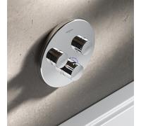 Artiviana Sorpresa PUSH Mitigeur thermostatique pour 2 sorties, pour corps d’encastrement MultiDock, R01FA014CR,