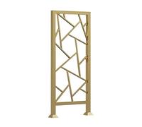 Artiz Balustres D'escalier, Kit De Garde-Corps en Métal, Barreaux De Garde-Corps Faciles À Installer, Balustres Modernes Et Simples pour L'intérieur Et L'extérieur.(Gold-Platform,3PCS)