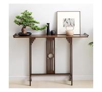Artiz Console De Style Japonais, Table D'appoint en Bambou Table, De Canapé Longue Et Étroite Table, D'entrée Vintage Table, pour Couloir, Hall D'entrée, Salon(No Drawer,82x31x83cm)