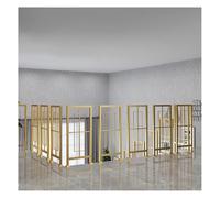 Artiz Kit De Garde-Corps en Fer Et Métal pour Escalier, Rampe D'escalier Moderne, Intérieur Et Extérieur, pour Hôtel, Villa, Grenier, Terrasse, Balcon(Gold-45x105cm,5PCS)