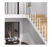 Artiz Rampes D'escalier en U, Barre D'appui Latérale Poteaux De Garde-Corps Industriels en Fer Forgé pour Personnes Âgées Et Personnes À Mobilité Réduite(Blanc,100CM/3.3FT)