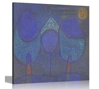Artley Prints - Impression sur toile « Arbre sur l'eau » de Paul Klee | Impression encadrée pour salon, chambre à coucher, bureau | Œuvre d'art à suspendre 76 x 76 cm