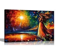 Artley Prints - The Road to Love Canvas Art Pictures for Wall Home Decor Hanging Prints Abstract Artwork for Salon 60 x 40 cm (24 x 16 pouces) A2