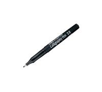 Artline 47918 Marqueur calligraphie largeur trait pointe fibre encre base eau sans xylène prise ergonomique 2 mm Noir