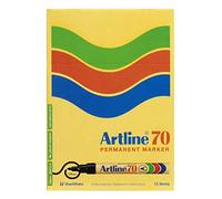 Artline 70 A701 Pochette de 12 marqueurs permanents Sans xylène Pointe ogive 1,5 mm Noir