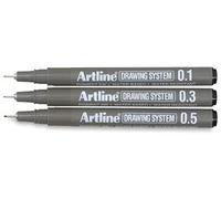 Artline Drawing Pens - Drawing Pens, Set of 3 by Artline